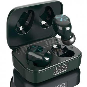Amazon Brand - Eono Auriculares inalámbricos Eonobuds 1 Auriculares Bluetooth 5.2 Cascos inalambricos con Sonido nítido,IPX7 de impermeabilidad,Carga USB-C en la Oreja para el Trabajo