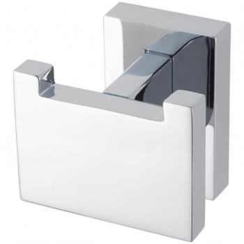 Haceka Edge Chrome Gancho Doble, Metal, Gris, 10x10x5 cm