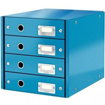 Organizador de Escritorio Leitz Click & Store 4 Cajones Azul A4