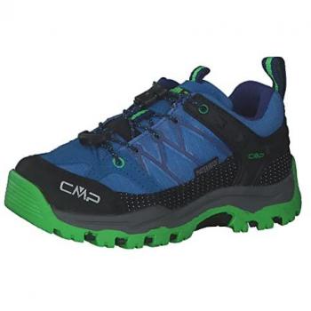 CMP Kids Rigel Low Waterproof Hiking Shoes Blue Green Junior Size 41