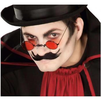 Gafas de Vampiro circulares rojas
