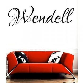 Wendell nombre de niña o Boy nombre habitación nombre pared cita Arte Vinilo Adhesivo