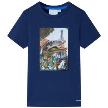 Camiseta infantil azul oscuro 116 Día y Noche