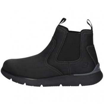 Botas Chelsea de Cuero para Hombre Skechers Augustino Negros - Talla 7 UK