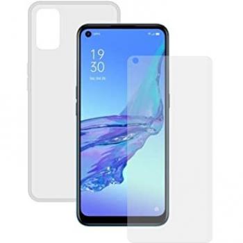 Pack Contact Funda Flexible Transparente + Protector de Cristal Templado para Oppo A53