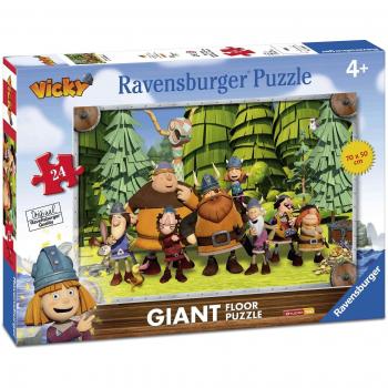 Puzzle de suelo Ravensburger - Wickie, 24 piezas XXL