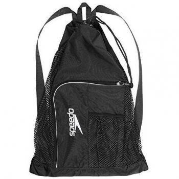 Speedo Unisex Adult Deluxe Ventilator Mesh Bag - Black/White, One Size