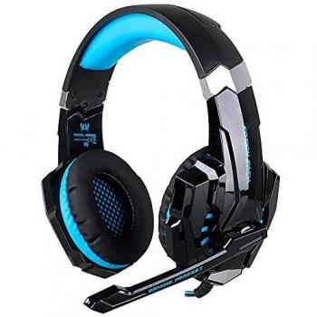 Auriculares Gaming G9000 Estéreo con Micrófono, Luz LED y Cancelación de Ruido para PC, PS4 y Xbox - Azul