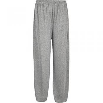 WearAll - Mujeres Tallas Grandes Llanura Abocinado Palazzo Anchos Pierna Pantalones - Gris Claro - 52-54