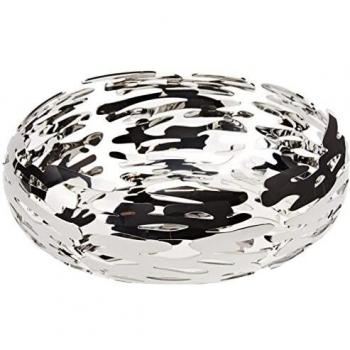 Alessi BM02 Barknest, Cesto redondo en acero inoxidable 18/10