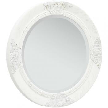 Espejo de pared estilo barroco 50 cm blanco