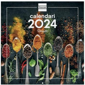 Finocam - Calendario de Pared 2024 Recetas Catalán 30x30 cm Enero-Diciembre (12 Meses)