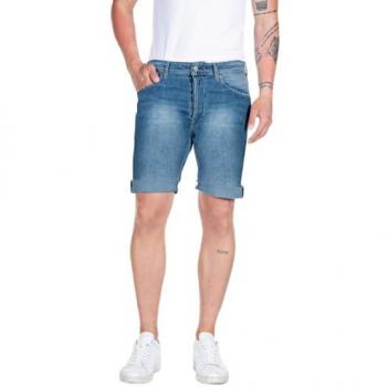 Shorts de Jeans Replay RBJ.901 con Stretch, 5 Bolsillos, Talla 30 - Hombre - Azul