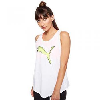 PUMA Hit Feel It Tank Camiseta De Tirantes, Mujer, White, XL