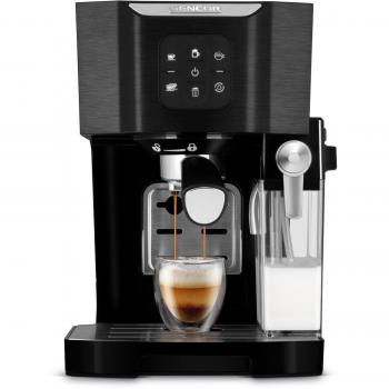 Máquina de Espresso Sencor SES 4040BK Semi-Automática con Espumador de Leche - 20 Bar - 1450W - Negro