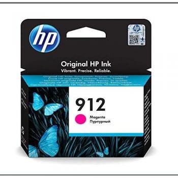 HP 912 3YL78AE, Magenta, Cartucho de Tinta Original, Compatible con impresoras de inyección de Tinta HP OfficeJet Pro Series 8010, 8020