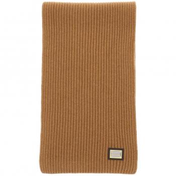 Dolce & Gabbana Men's Ribbed Cashmere Scarf in Brown