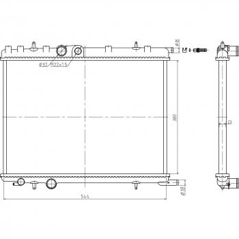 Radiador de refrigeración del motor Economy Class NRF 58304A