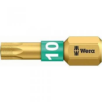 WERA Bit T10 L.25mm BiTor 867/1TX BDC diamantado Unidad WERA C6,3