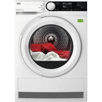 Secadora de Bomba de Calor AEG TR839T4PBC, Blanco, 9 kg, A+++, con Vapor