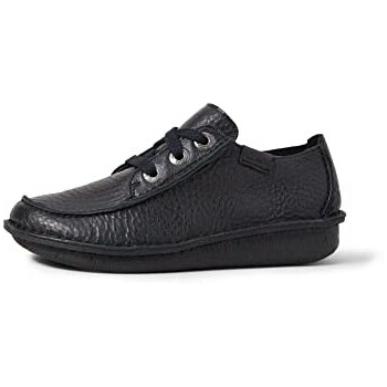 Clarks Women's Funny Dream Derbys, Black Black Leather, 6 UK