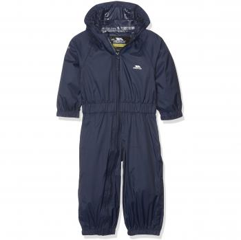 Trespass Button - Traje de Lluvia para niños, Color Azul Marino, Talla 18/24 meses