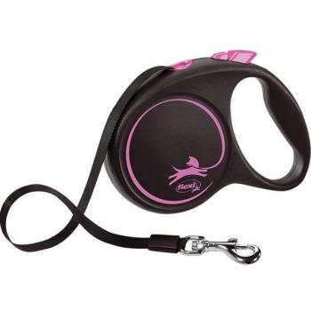 Correa Flexi Black Design M Cinta 5 m Rosa
