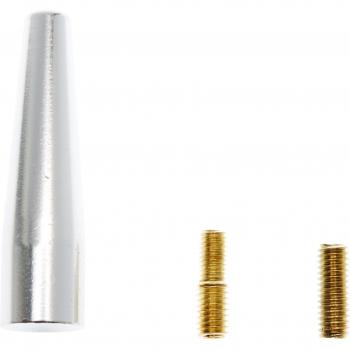 SUMEX 4008012 - Antena Aluminio Bullet, Plata, 56 mm