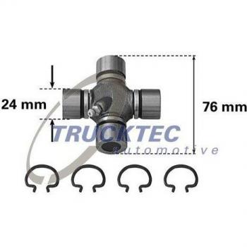 Amortiguador de vibraciones del eje de transmisión TRUCKTEC AUTOMOTIVE 02.34.017