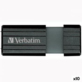 Memoria USB Verbatim Store'n'Go PinStripe 16 GB Negra