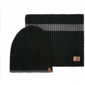 VF Timberland - Set de bufanda, gorro y guantes - para hombre negro/azul claro Talla única