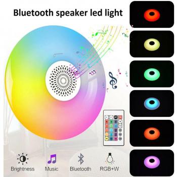 Bombilla LED UFO Bluetooth 48W con Luz Blanca y RGB y Altavoz Integrado