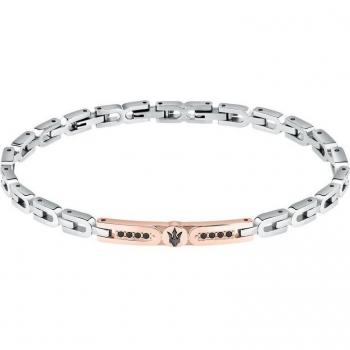 Pulsera Varis de acero plateada con detalles en cristales - Edición Especial