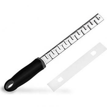Newcomdigi multiusos multifuncional rallador largo fino y grueso de cocina con mango ergonómico de acero inoxidable hojas afiladas últra-agudo antideslizante últra-rápido rallador de queso parmesano para frutas melones limón ajo jengibre nuez moscada