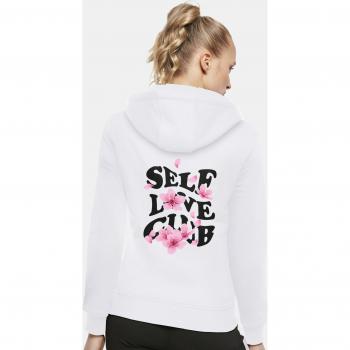 Miss Tee Women's Self Love Club White Hoodie