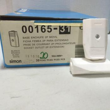 Simon 00165-31 - Base Enchufe Movil 10A 230V