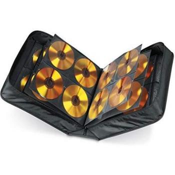 Billetera de CD/DVD/Blu-ray Hama de Nylon 304 - Almacena 304 discos - Incluye paño limpiador - Color negro
