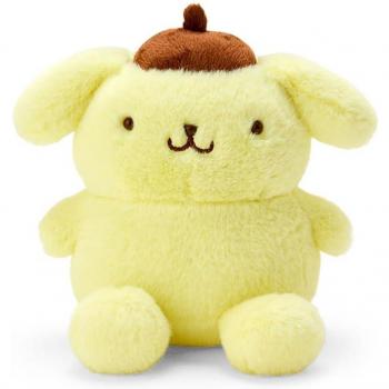 Pompompurin Sanrio Plush Toy - 16x13x17cm, Soft Character Doll for Women