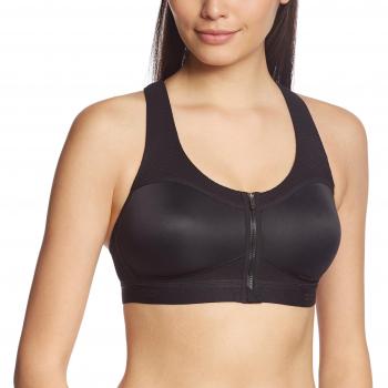 Odlo Sports BH Front Closure High - Sujetador deportivo para mujer, color negro, talla 80E