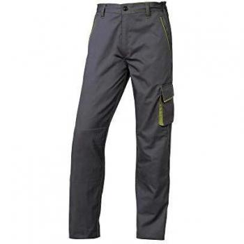 Delta plus - Pantalon panostyle poliester algodón gris/verde talla xs