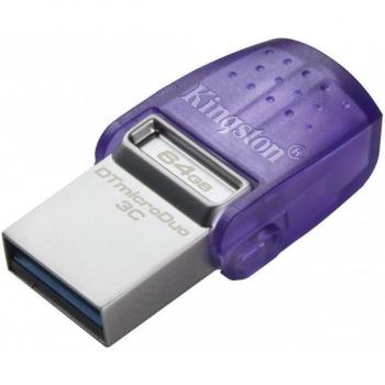 Kingston Technology DataTraveler 64GB microDuo 3C 200MB/s Dual USB-A + USB-C