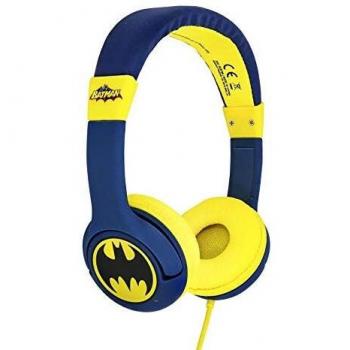 OTL Technologies Batman Bat Signal - Auriculares con Cable para niños, Negro