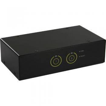 Interruptor KVM de Escritorio - 2 Puertos - HDMI - Hub USB 3.0 - Con Audio