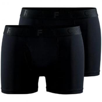 Craft Core Dry Men's 3-Inch Boxer Shorts - 2 Pack - Black - Large