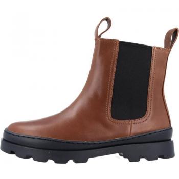 Botas Chelsea de niños Camper Brutus K900320-001 marrones en piel con cremallera