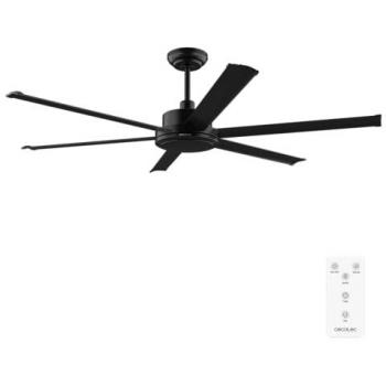 Cecotec Ventilador de Techo EnergySilence Aero 10000 Pro, Motor DC de 80W, Diámetro 254 cm, Mando a distancia, Temporizador, Función Verano e invierno, Altura ajust
