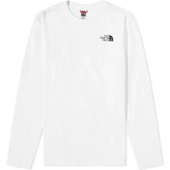Camiseta de manga larga The North Face Red Box para hombre en color blanco