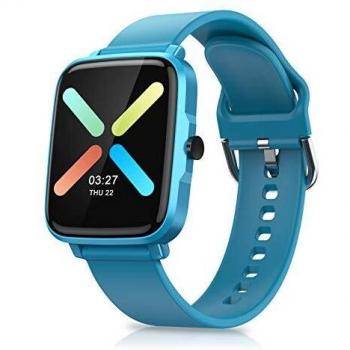 Timoom Reloj Inteligente, Smartwatch Reloj Deportivo Impermeable con Cronómetro, 11 Modos de Deportes, Podómetro, Pulsómetro, Calorías, Monitor de Sueño, F2 Smartband Hombre Mujer niños -Azul