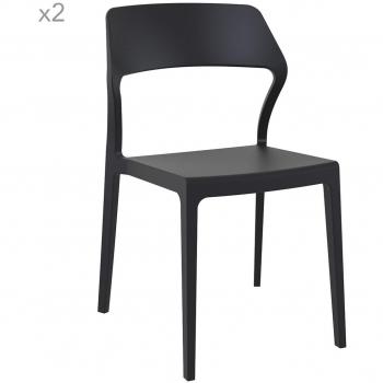Snow Moulded Polypropylene Side Chair - Taupe
