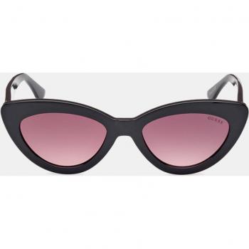 Guess Women's Cat Eye Sunglasses in Black with Bordeaux Gradient Lens